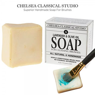 Chelsea Lavender & Olive Oil Handmade Soap for Brushes
