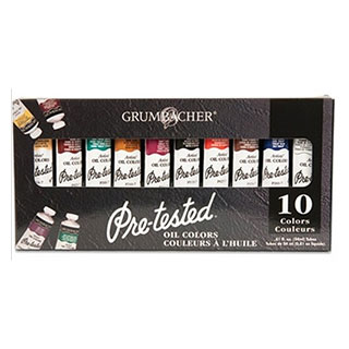 Grumbacher Pre-Tested Oil Color Set of 10