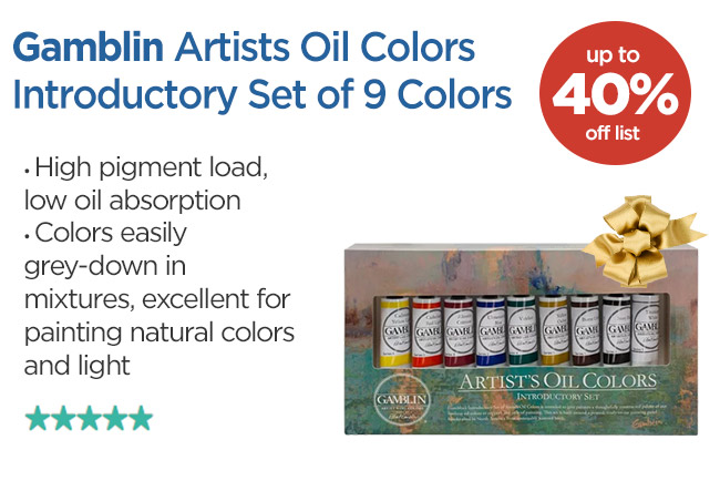 Gamblin Artists Oil Colors Introductory Set of 9 Colors