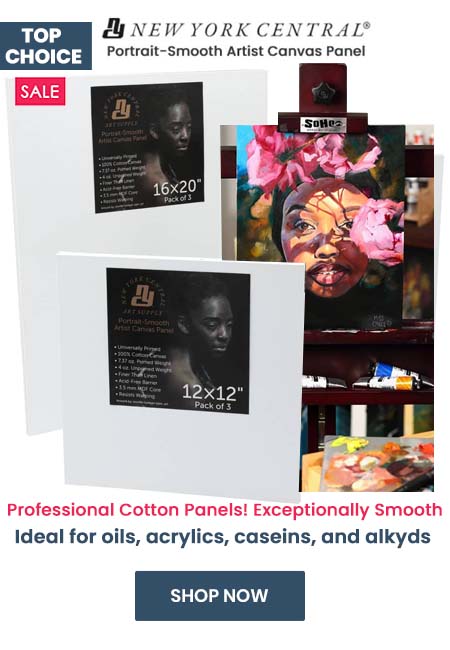 New York Central® Portrait-Smooth Artist Canvas Panels