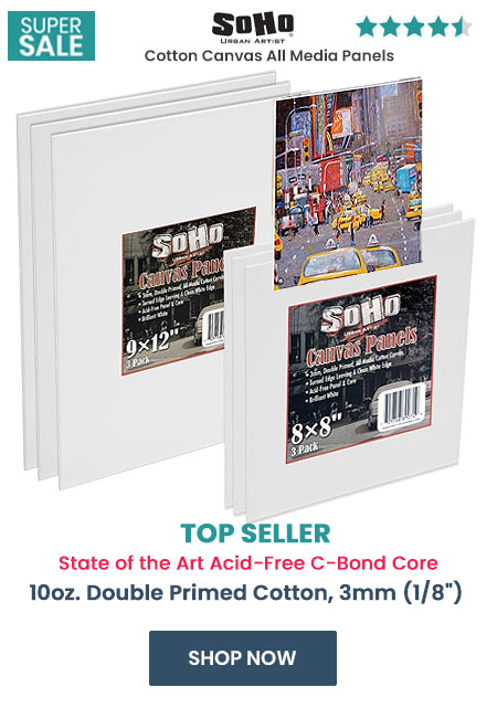 SoHo Urban Artist Cotton Canvas All Media Panels
