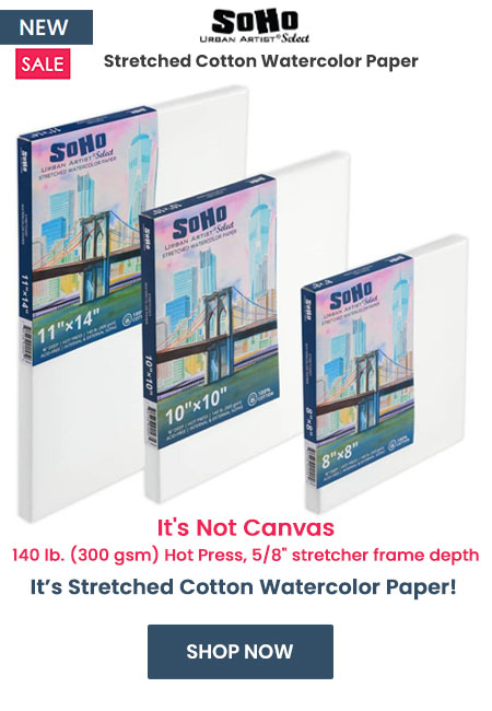 SoHo Select Stretched Cotton Watercolor Paper