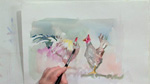 Painting a Chicken in Watercolors