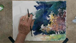 Autumn Trees in Watercolors