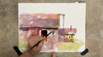 How to Paint Colorful Buildings in Watercolors