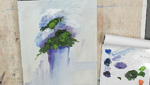 How to Paint Abstract Flowers using Water Soluble Oils: Part 3