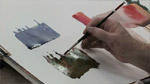 Distant Trees in Watercolors