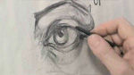 Simplifying the Eye in Charcoal Drawing
