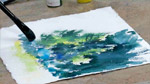 Painting Distant Trees in Watercolors 
