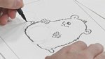 How To Sketch and Draw a Hamster Using a Brush Tip Pen