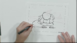 How To Sketch and Draw Santa at the Beach in Pen Using a Brush Tip Pen