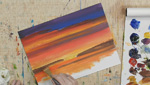 How To Paint A Colorful Sunset Using Lukas Berlin Oils