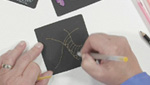Drawing Zentangle On a Dark Background Using Gel Pens