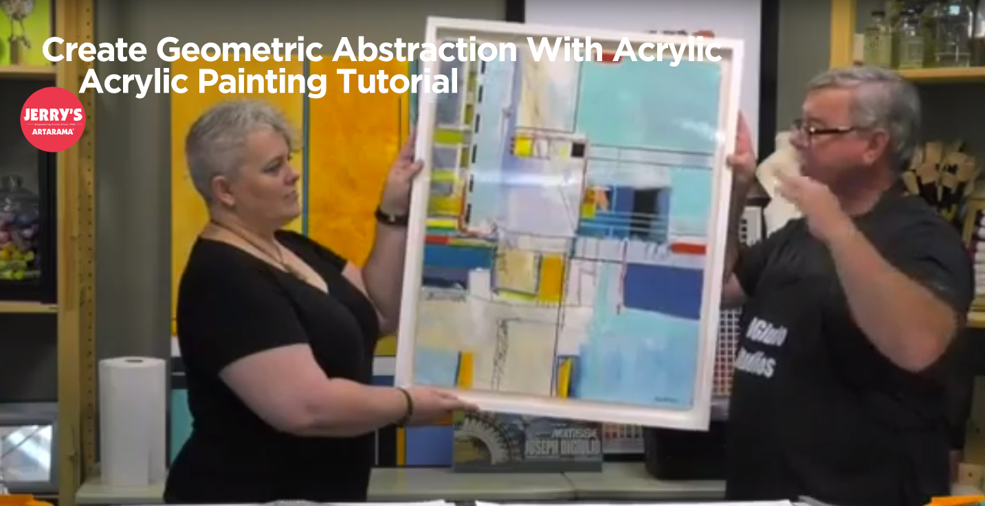 Create Geometric Abstraction With Acrylic Painting 