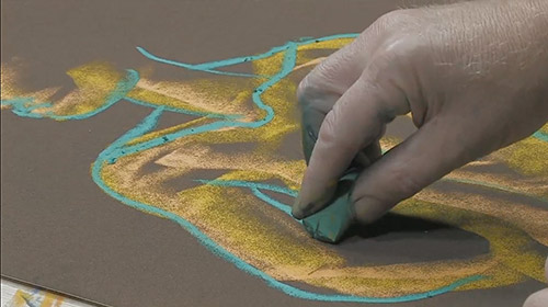 Creating A Figure Drawing Using Sennelier Oil Pastels