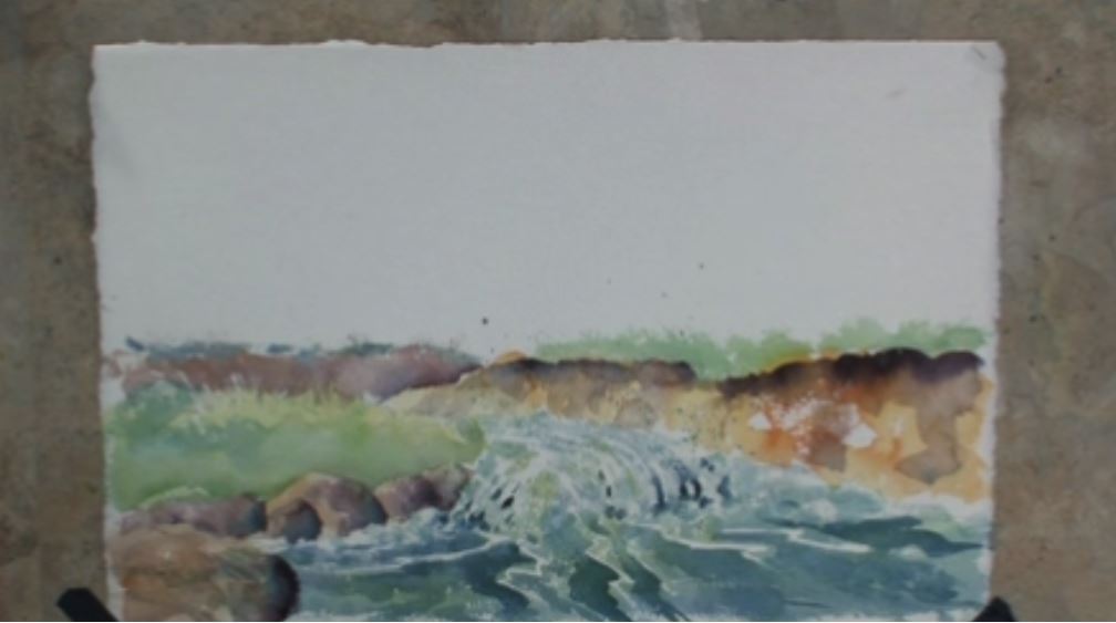 Moving Water in Watercolors