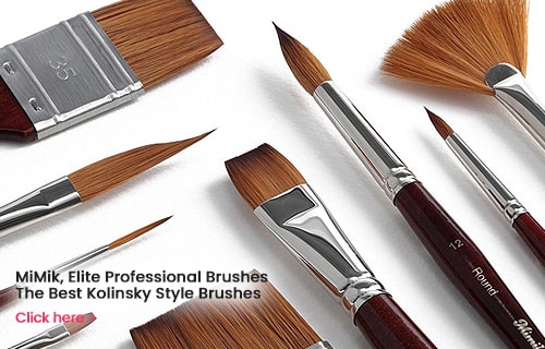 Mimik Kolinsky Professional Artist Brushes