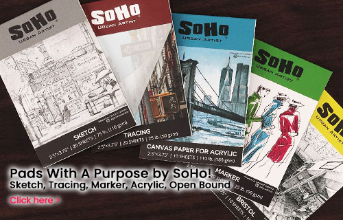 Soho Pads: Sketch, Marker, Tracing, Acrylic