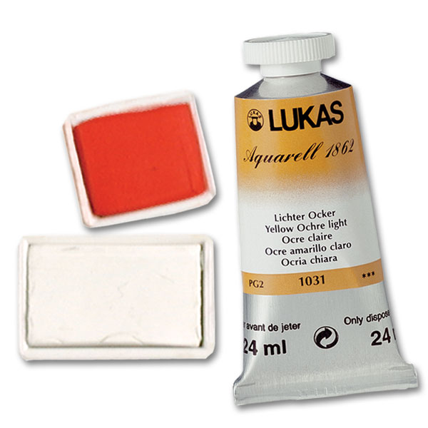 Lukas Aquarell 1862 Watercolor Paint - Exclusive Fine Art Watercolor Paint  for Artists, Canvas, Pads, Gradient Effects, & More! - [Madder Lake Deep -  24 ml] 
