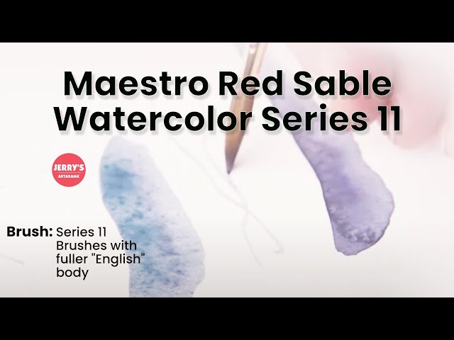 See the Da Vinci Maestro Kolinsky Red Sable Watercolor Series 11 Brush qualities!