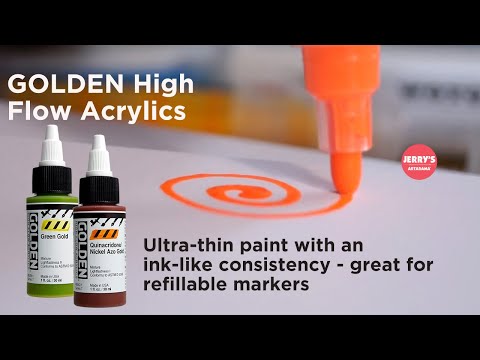 Golden High Flow Acrylics - Great for Refillable Markers