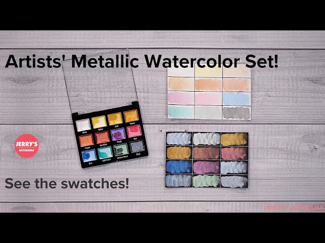 Unbox and Swatch - SoHo Artists' Metallic Watercolor Set