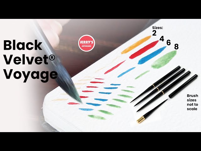 Black Velvet Voyage® - The Watercolor Brush that closes for Travel!
