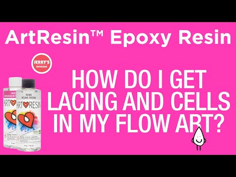 How to get lacing and cells in ArtResin™ Epoxy Resin