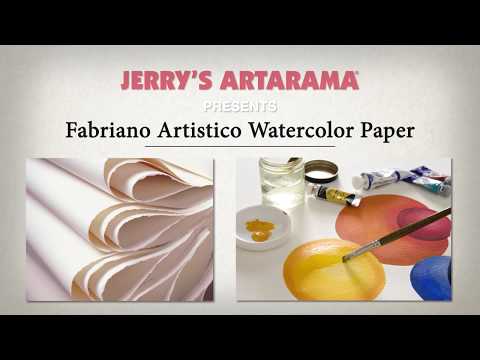Fabriano Artistico Watercolor Paper 140lb 10 Sheet Block 18x24 Cold Press  - Traditional White