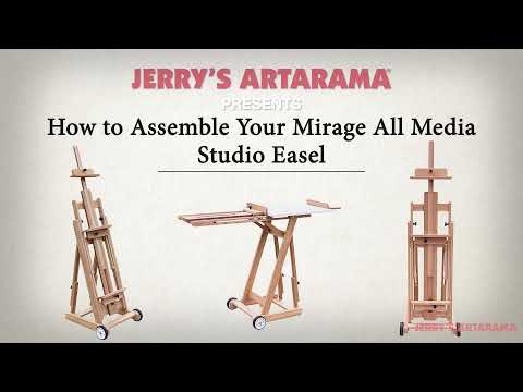 Mirage All Media Adjustable Studio Easel Assembly Instructions