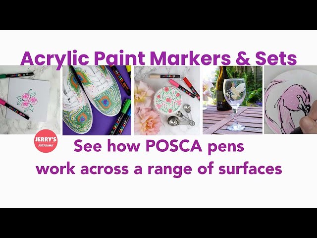POSCA Paint Marker Medium 8 Color Set Mono Tone - Wet Paint Artists'  Materials and Framing