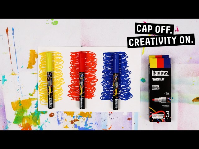 Liquitex Acrylic Markers Primary Set of 3. https://www.jerrysartarama.com/liquitex-marker-primary-setx3-bullet-tip-2mm Cap Off. Creativity On. Multi-Surface Markers for All. Designed for artists, illustrators, muralists…
