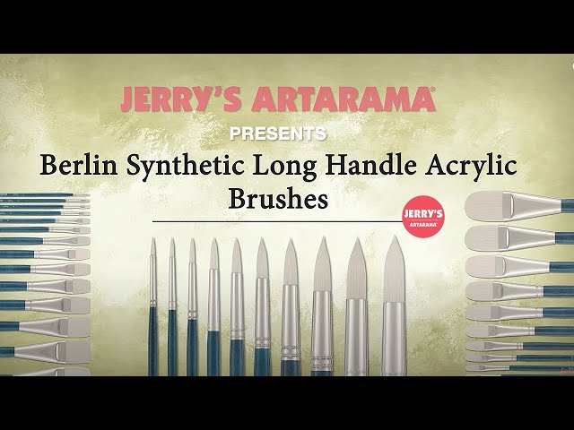 Berlin Synthetic Long Handle Acrylic Brushes - Product Demo