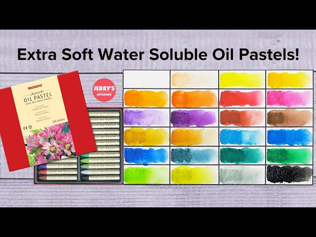 Mungyo water-soluble oil pastels 🎨Review and Demo 