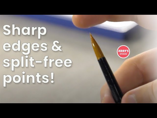 Creative Mark Beste Golden Taklon Brushes - Split-free points!