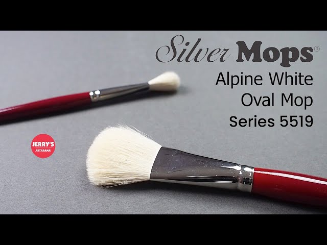 White Round Mop Series 5518S by Silver Brush