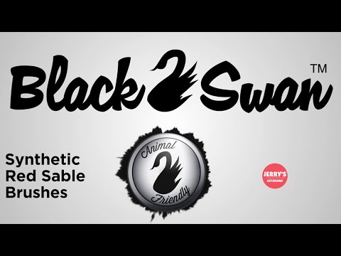 What is an animal-friendly synthetic brush? Black Swan Synthetic Red Sable Brushes