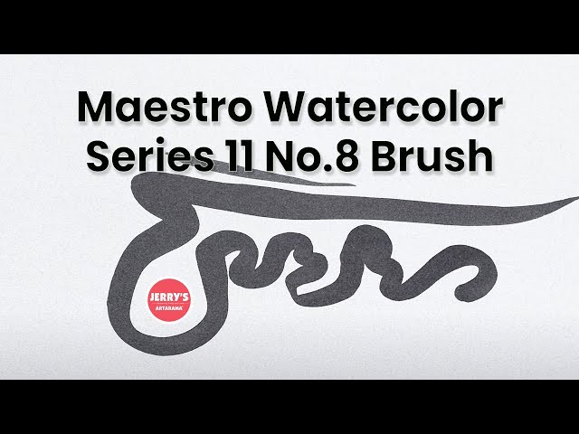 See the Da Vinci Maestro Kolinsky Red Sable Watercolor Series 11 No.8 Brush features