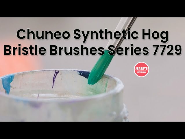 See da Vinci Chuneo Synthetic Hog Bristle Brushes in action!