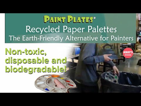 What is an Eco-friendly Artist Palette? Toss Paint Plates Disposable Palettes