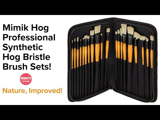 Mimik Hog Professional Synthetic Hog Bristle Brushes - Creative Mark
