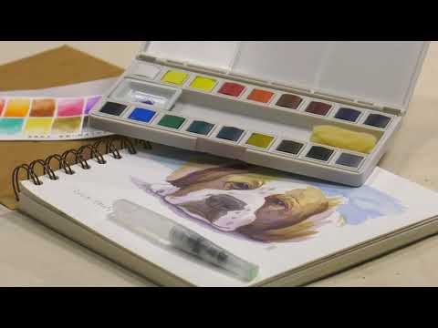 Marie's Sketch and Go 18 Watercolor Half Pan Sets - Visual Commerce