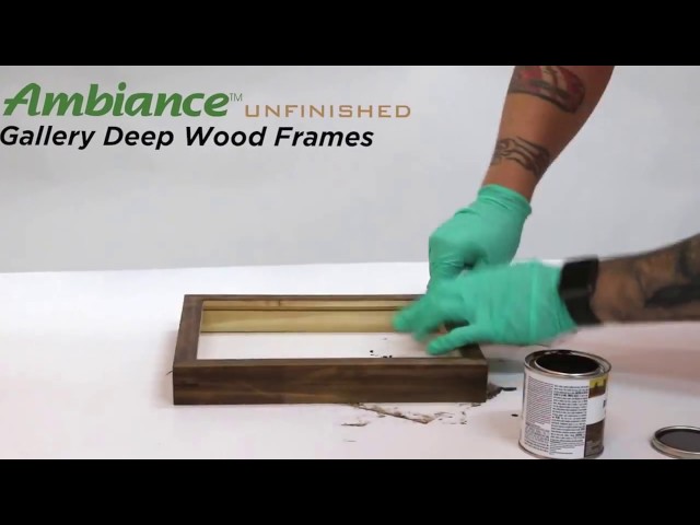 Stain An Unfinished Natural Wood Frame