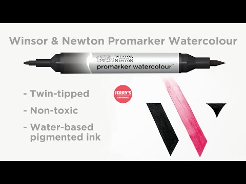 Watch Winsor & Newton Promarker Watercolour Markers Twin-Tip's in action!