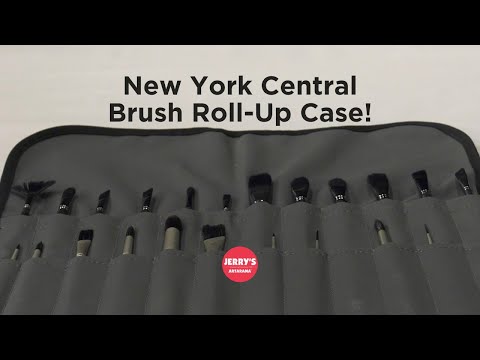 What's the best way to transport your brushes? The New York Central Brush Roll-Up Case!