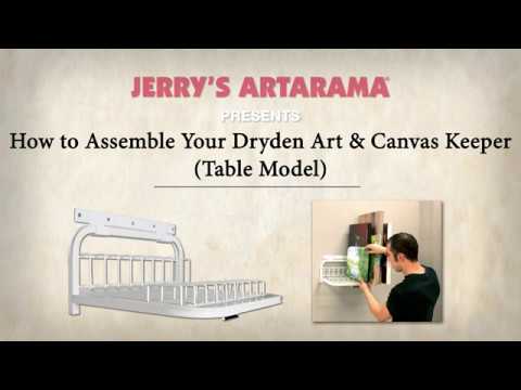 Dryden Art Canvas Storage Rack and Frame Keeper- 33 x 25.5 x 30.5 -  White 