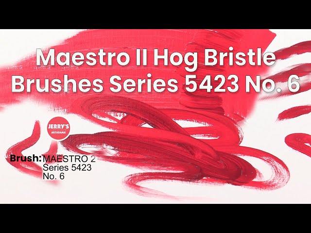 See da Vinci Maestro II Hog Bristle Brush Marks