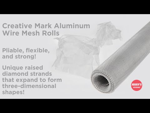 Creative Mark Aluminum Wire Mesh Rolls with unique raised diamond strands!