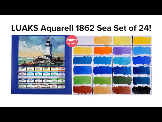 Unbox & Swatch - LUKAS Aquarelle 1862 Sea Set of 24