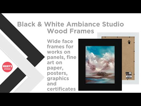 Black & White Ambiance Studio Wood Frames Key Features